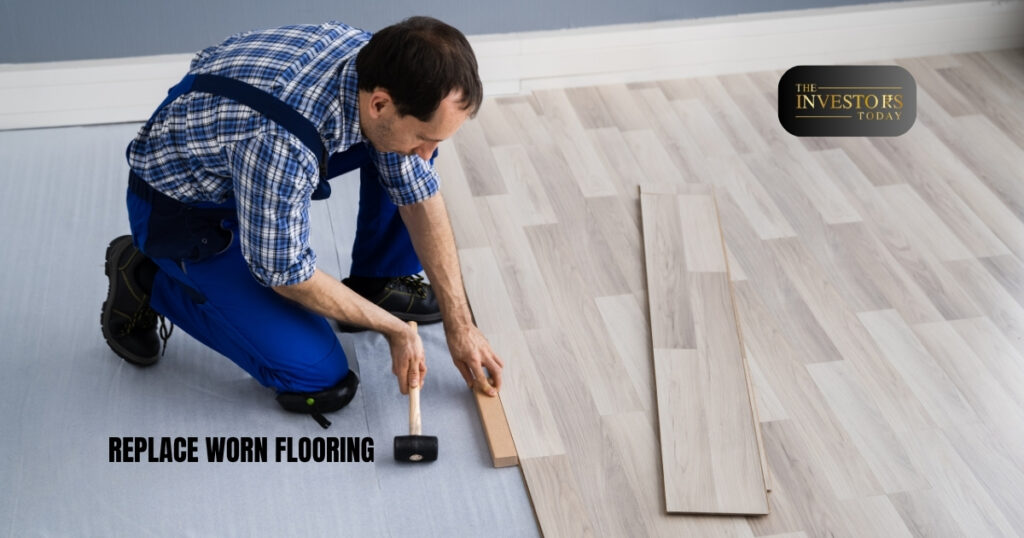 Replace worn flooring
